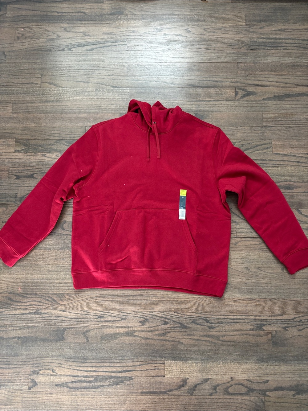 tek gear Red Pullover Hoodie with Front Pocket